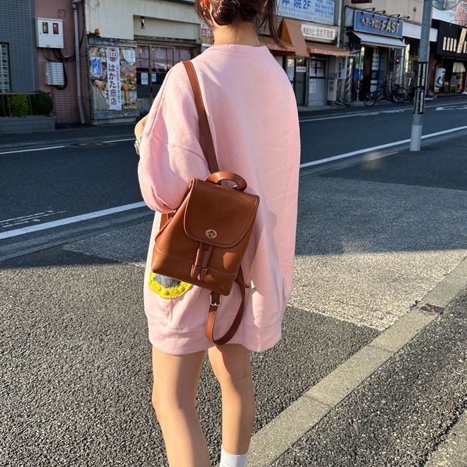 蔻馳 中古後背包 後背包 後背包 雙肩包 皮革 美式靈魂 中古  中古包背囊 經典款 迷你  美式復古 vintage coach mini backpack-6