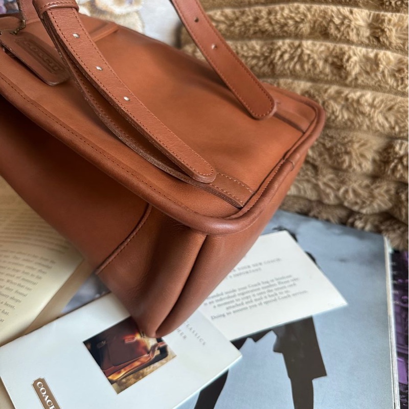 蔻馳 中古後背包 後背包 後背包 雙肩包 皮革 美式靈魂 中古  中古包背囊 經典款 迷你  美式復古 vintage coach mini backpack-15