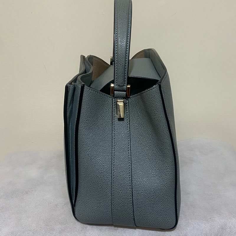 Valextra brera bag 中號 霧霾藍-3