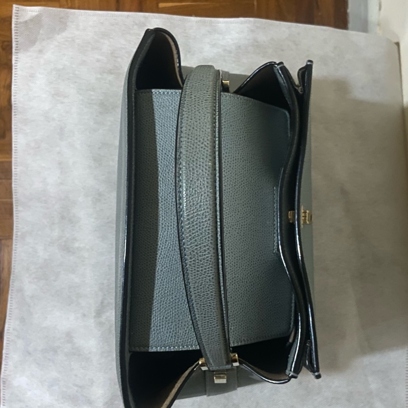 Valextra brera bag 中號 霧霾藍-4