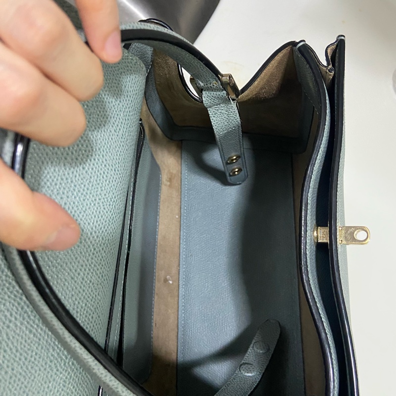 Valextra brera bag 中號 霧霾藍-8