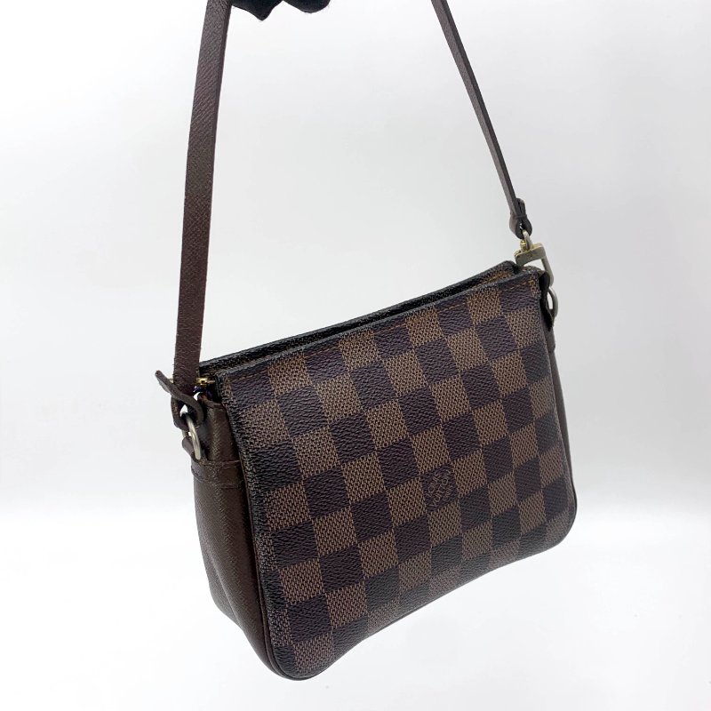 Louis Vuitton 經典棋盤格麻將包，LV，肩背包，單肩包，手提包，隨身包，宴會包，二手真品，正品，現貨，免運-7