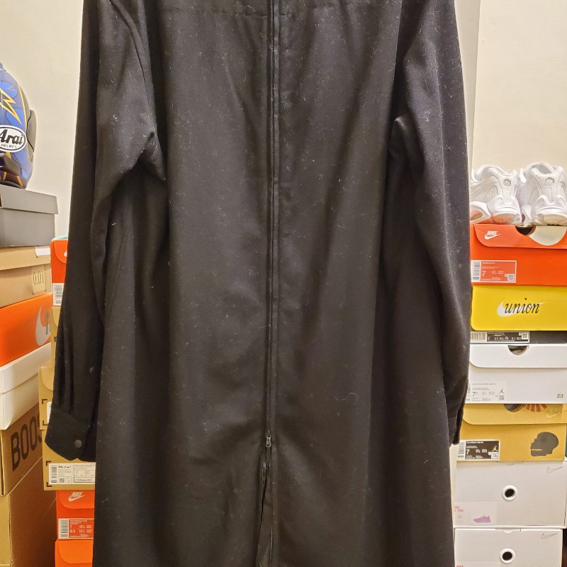 Y-3 YOHJI YAMAMOTO CLASSIC WOOL FLANNEL SHIRT BLACK GK4572 MEN-1