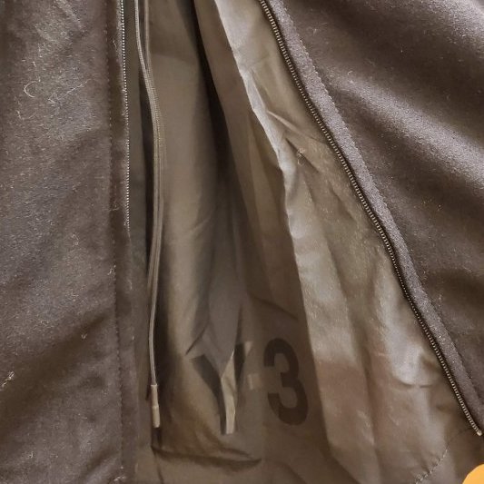 Y-3 YOHJI YAMAMOTO CLASSIC WOOL FLANNEL SHIRT BLACK GK4572 MEN-4