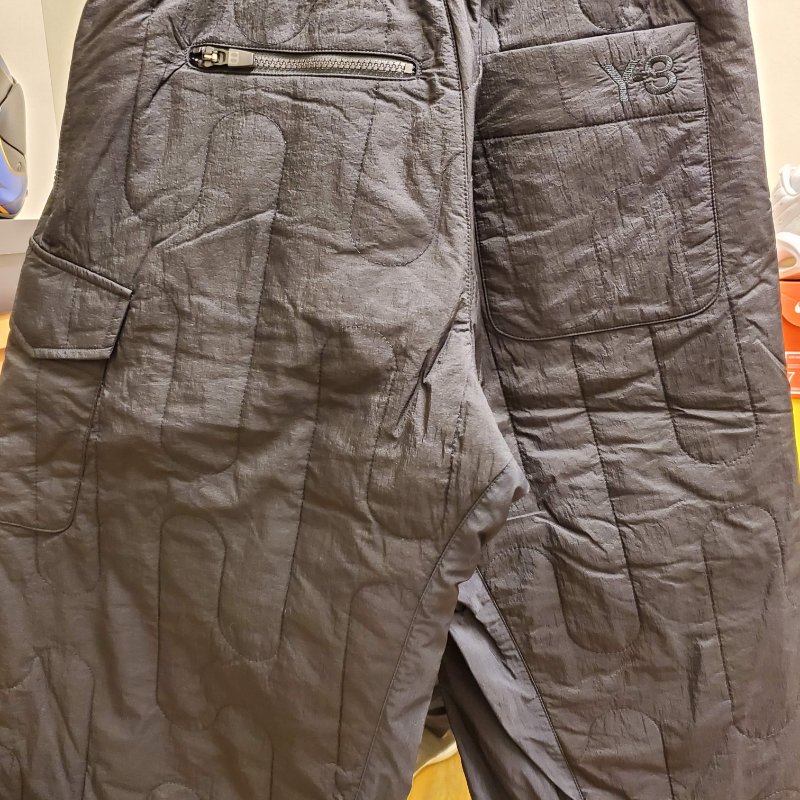 Y-3 Solid Color Asymmetrical Layered Wide-Leg Casual Pants HB3352-1