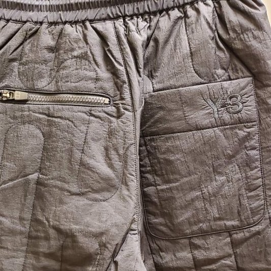 Y-3 Solid Color Asymmetrical Layered Wide-Leg Casual Pants HB3352-3