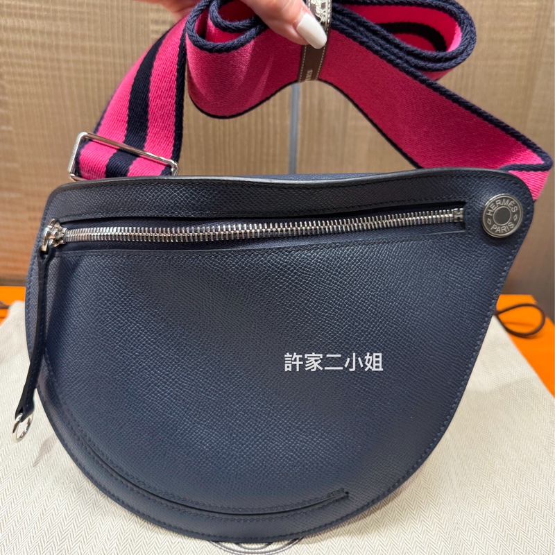 Hermes 97.98新閒置(2023年購入B刻)Petite Course月亮馬鞍包-0