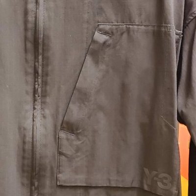 Y-3 Logo Pattern Zipper Shirt GV4224-2