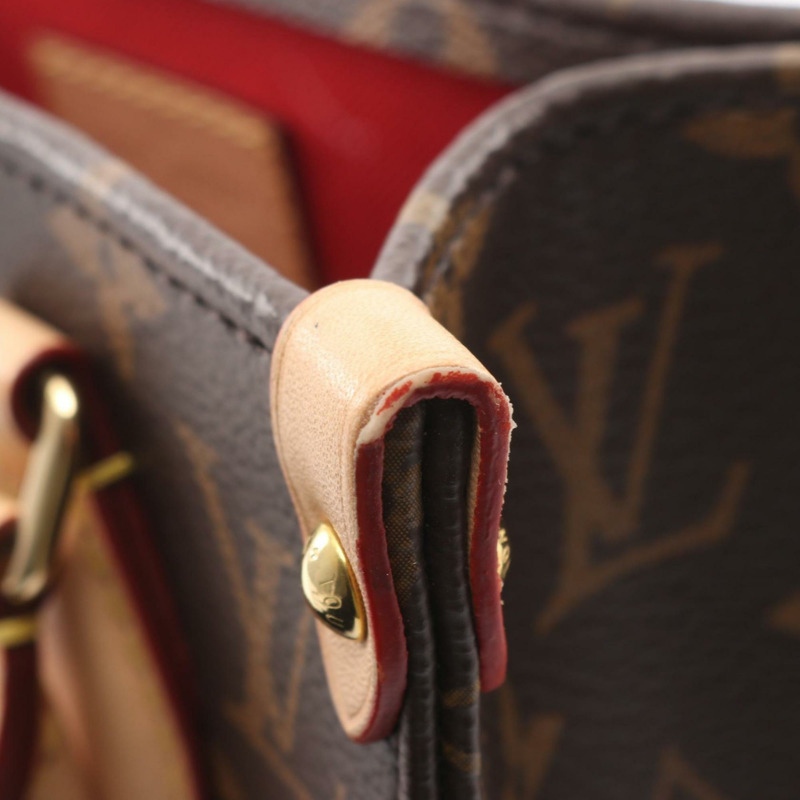 路易威登 Sac Plat BB 手提包,塗層帆布和皮革,Monogram 圖案,女士,棕色,M46265-6