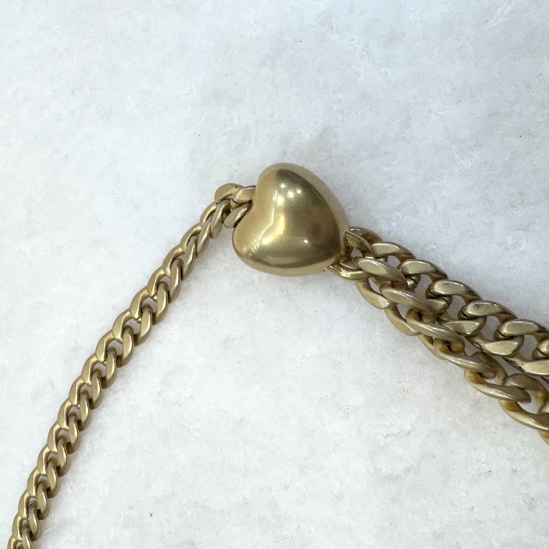 香奈兒cf方胖子 Chanel 23P黑金荔枝牛愛心調節釦肩背包AS3921 近新閒置品🖤可送禮-30