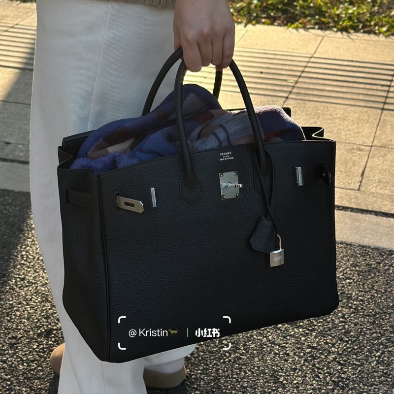 #全網最低鉑金包 #免配貨🔥 愛馬仕黑銀Birkin35 Togo皮🈶鎖具-2