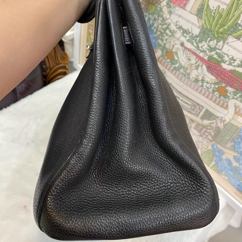 #全網最低鉑金包 #免配貨🔥 愛馬仕黑銀Birkin35 Togo皮🈶鎖具-13