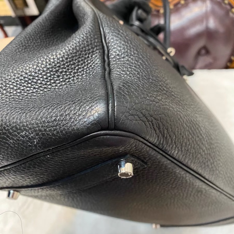 #全網最低鉑金包 #免配貨🔥 愛馬仕黑銀Birkin35 Togo皮🈶鎖具-15