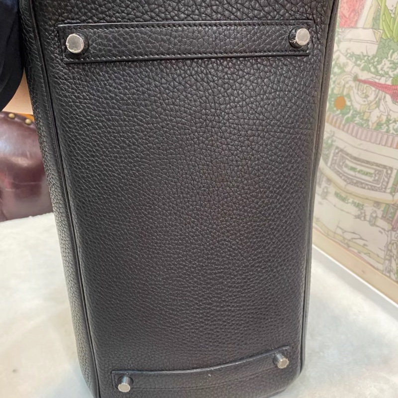 #全網最低鉑金包 #免配貨🔥 愛馬仕黑銀Birkin35 Togo皮🈶鎖具-16