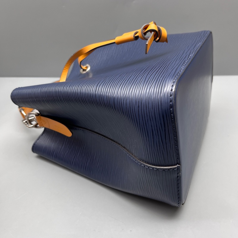 LouisVuitton 路易威登深藍色水波紋抽繩水桶包 尺寸20*20 🈚附件-3