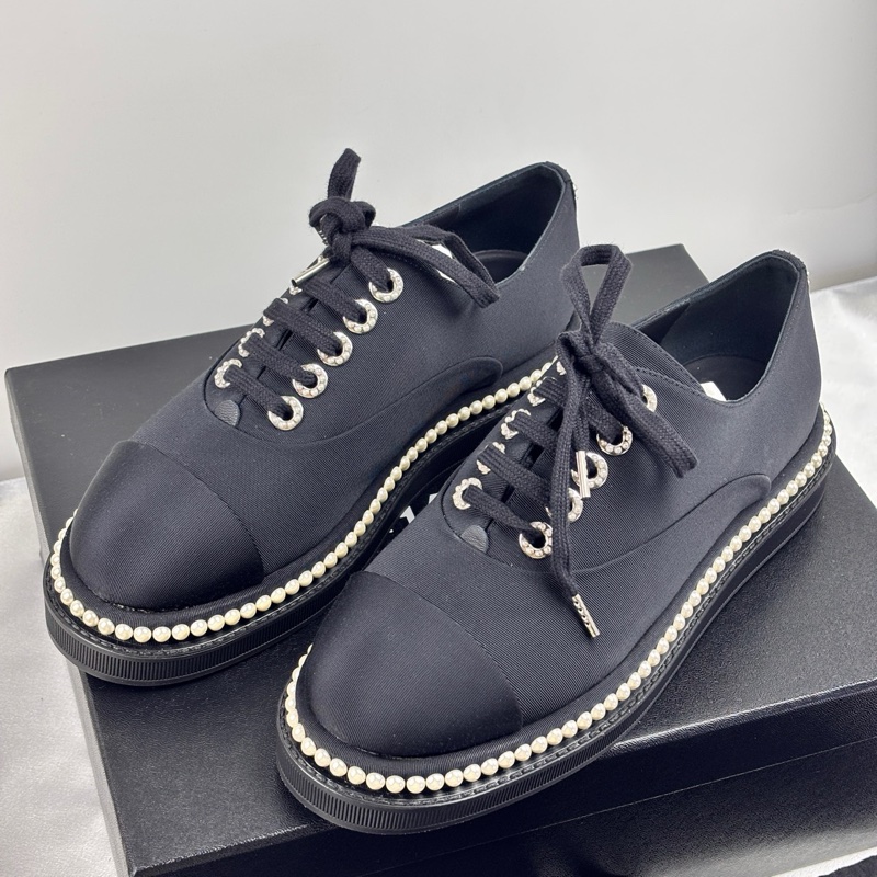 閒置新 香奈兒/CHANEL 37碼 珍珠平底鞋-0