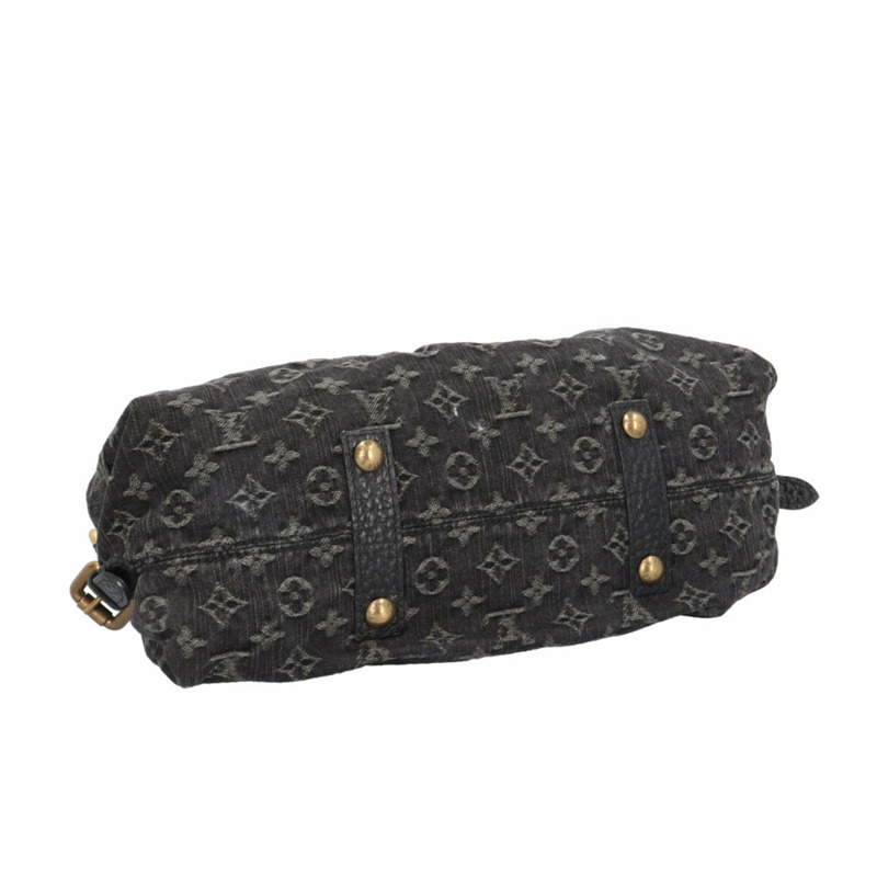 路易威登 Neo Cavie MM Monogram Denim 單肩包,M95351,黑色,女士,二手,雙向手提-4