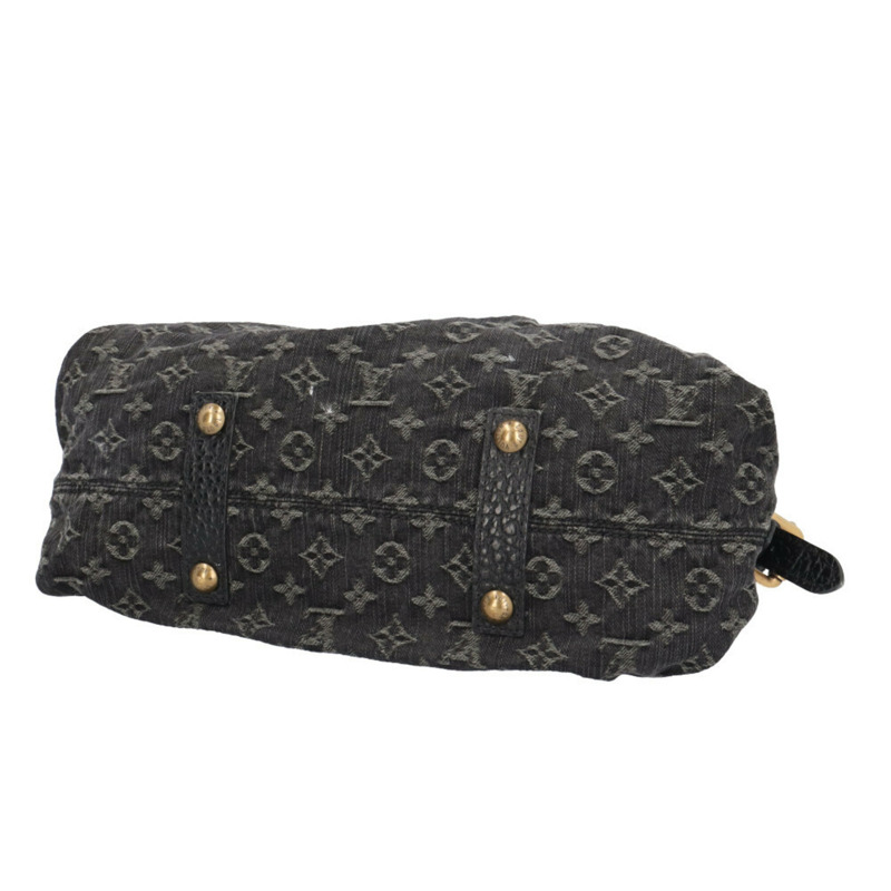 路易威登 Neo Cavie MM Monogram Denim 單肩包,M95351,黑色,女士,二手,雙向手提-5
