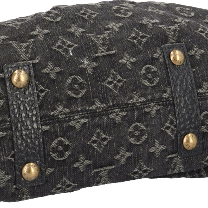 路易威登 Neo Cavie MM Monogram Denim 單肩包,M95351,黑色,女士,二手,雙向手提-7