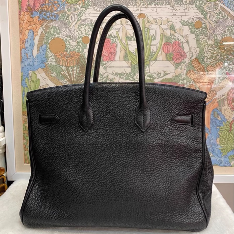 #全網最低鉑金包 #免配貨🔥 愛馬仕黑銀Birkin35 Togo皮🈶鎖具-10