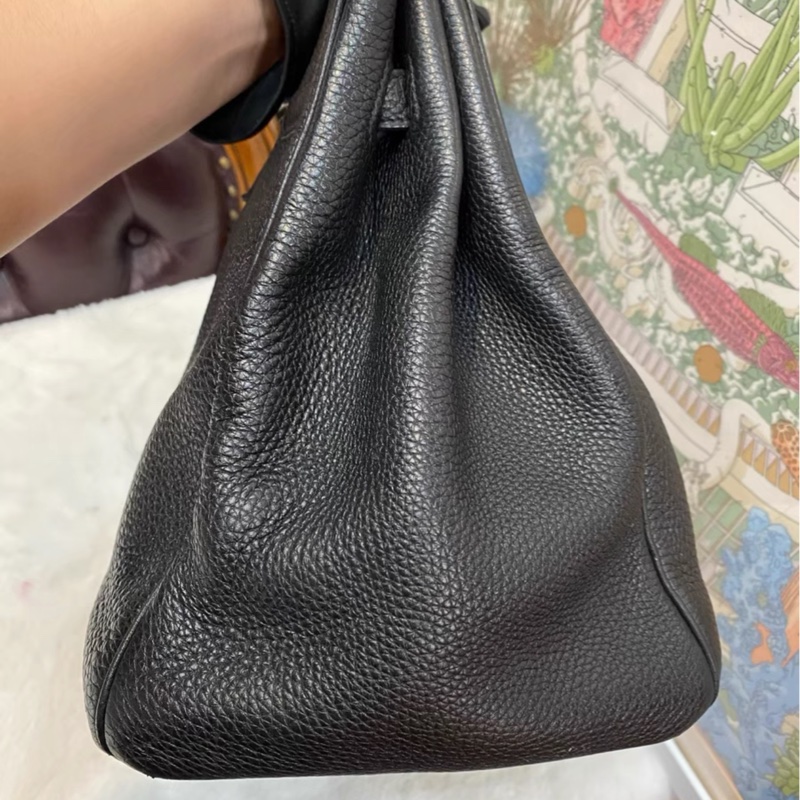 #全網最低鉑金包 #免配貨🔥 愛馬仕黑銀Birkin35 Togo皮🈶鎖具-11