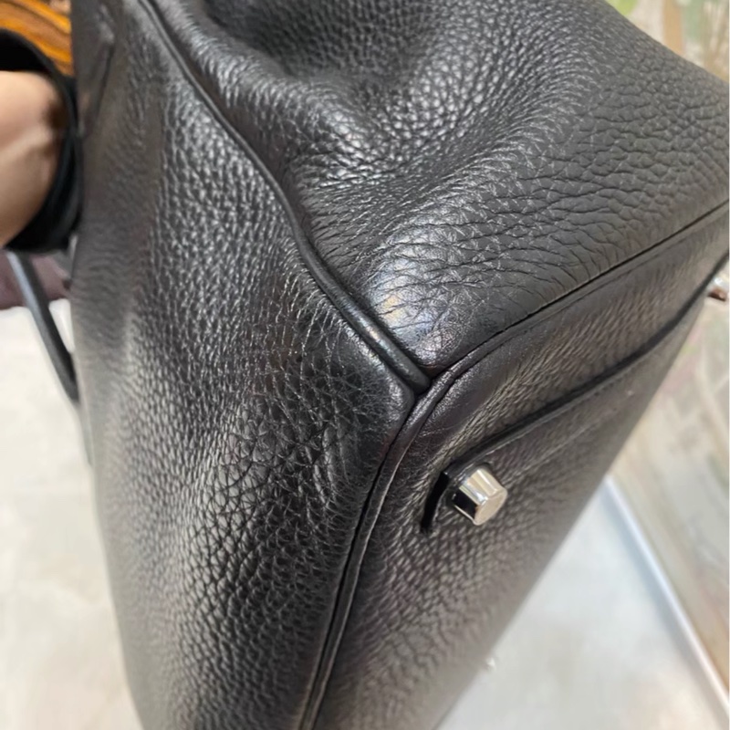 #全網最低鉑金包 #免配貨🔥 愛馬仕黑銀Birkin35 Togo皮🈶鎖具-12