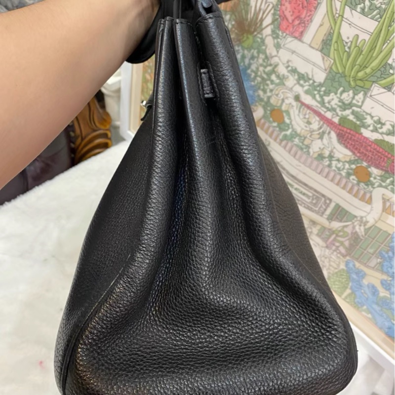 #全網最低鉑金包 #免配貨🔥 愛馬仕黑銀Birkin35 Togo皮🈶鎖具-14