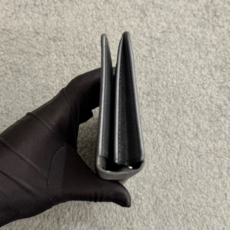 LouisVuitton路易威登 黑武士老花 BRAZZA 長錢包 對折款錢包 尺寸約19×10cm-3