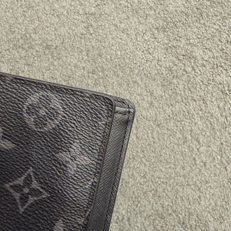 LouisVuitton路易威登 黑武士老花 BRAZZA 長錢包 對折款錢包 尺寸約19×10cm-5