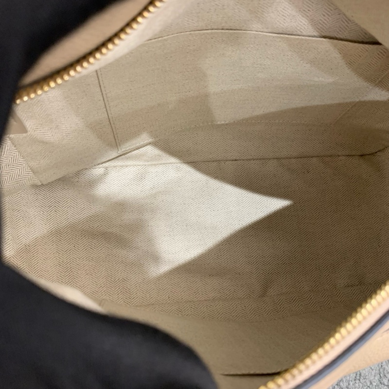 98新 Loewe 羅意威 puzzle中號沙色幾何包 手提斜挎包 底長29 附件肩帶-9