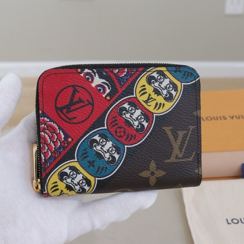 LouisVuitton路易威登 山本寬齋限量短款拉鍊錢包零錢包，尺寸11*8.5*2 配件盒子防塵袋