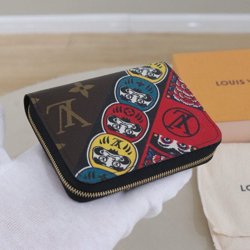 LouisVuitton路易威登 山本寬齋限量短款拉鍊錢包零錢包,尺寸11*8.5*2 配件盒子防塵袋-2