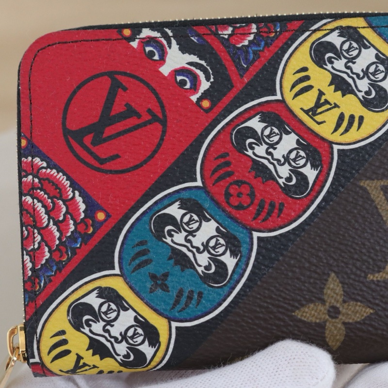 LouisVuitton路易威登 山本寬齋限量短款拉鍊錢包零錢包,尺寸11*8.5*2 配件盒子防塵袋-3