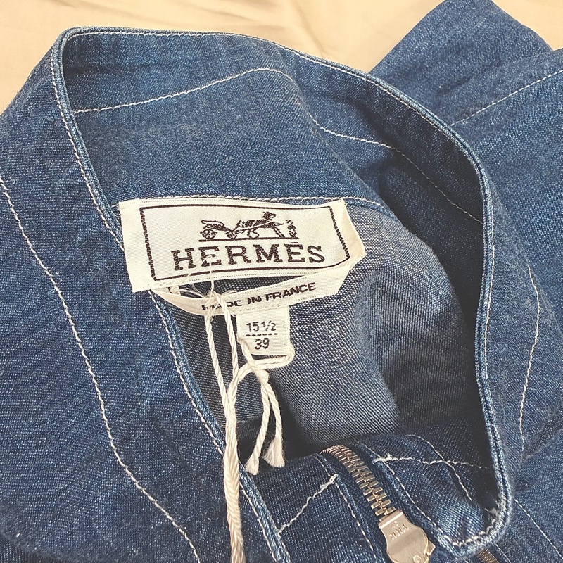 Hermes 男士牛仔襯衫外套-5