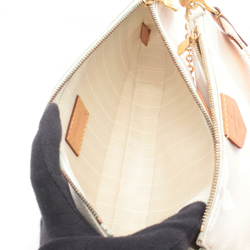 路易威登 Multi Pochette Accessoires 單肩包 M57634 Monogram / Giant PVC 塗層帆布皮革 粉色 米色 白色-2