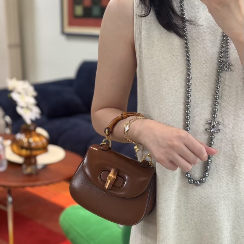 Gucci 古馳1947竹節手提包mini-3