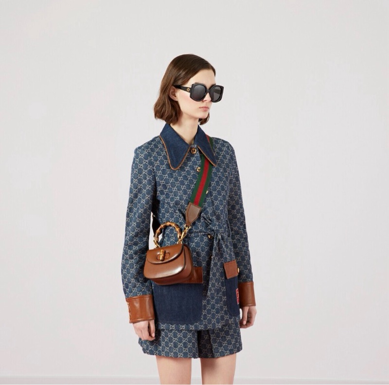 Gucci 古馳1947竹節手提包mini-4