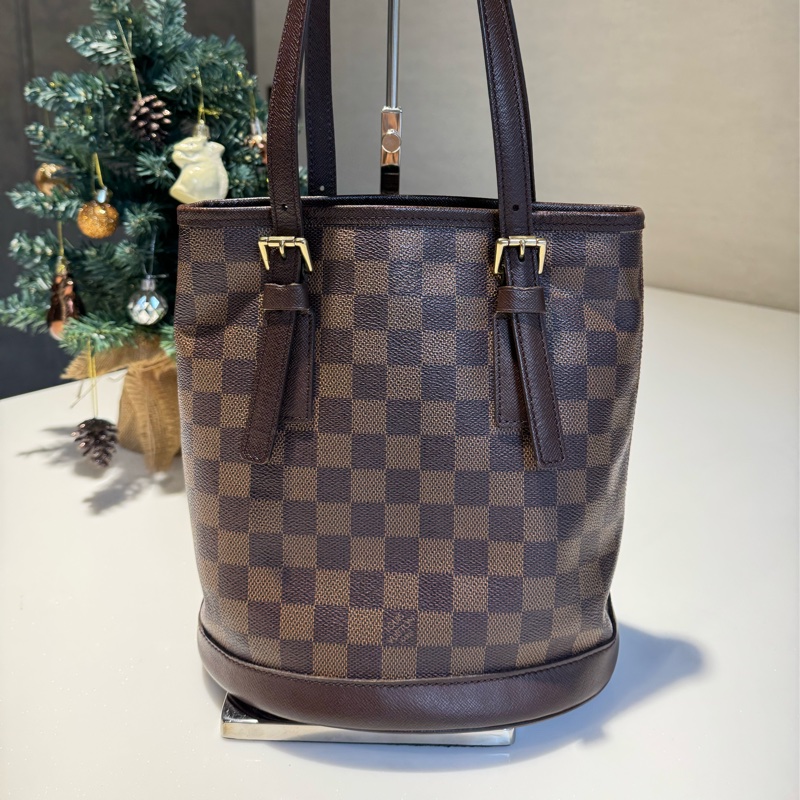 LV棋盤格子母包-2