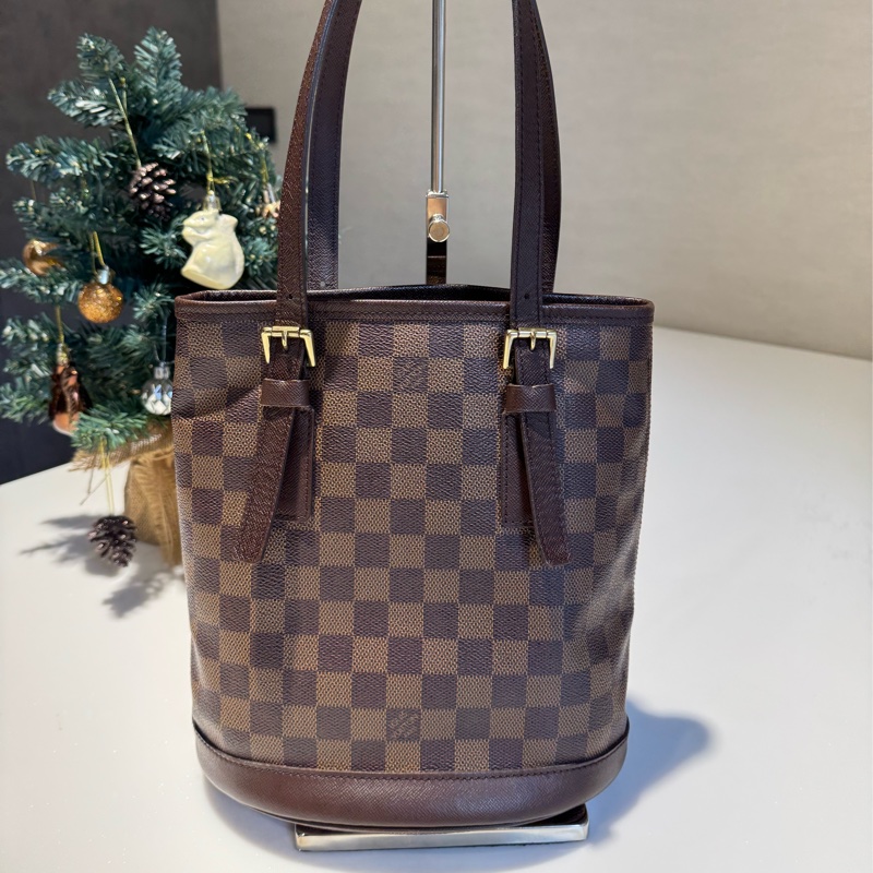 LV棋盤格子母包-3