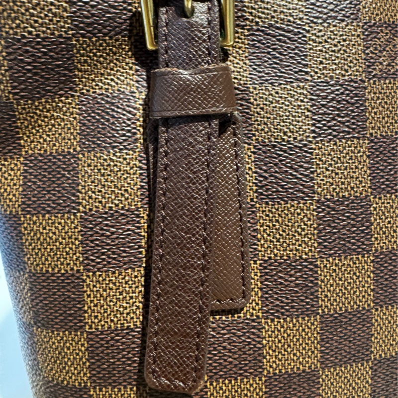 LV棋盤格子母包-8