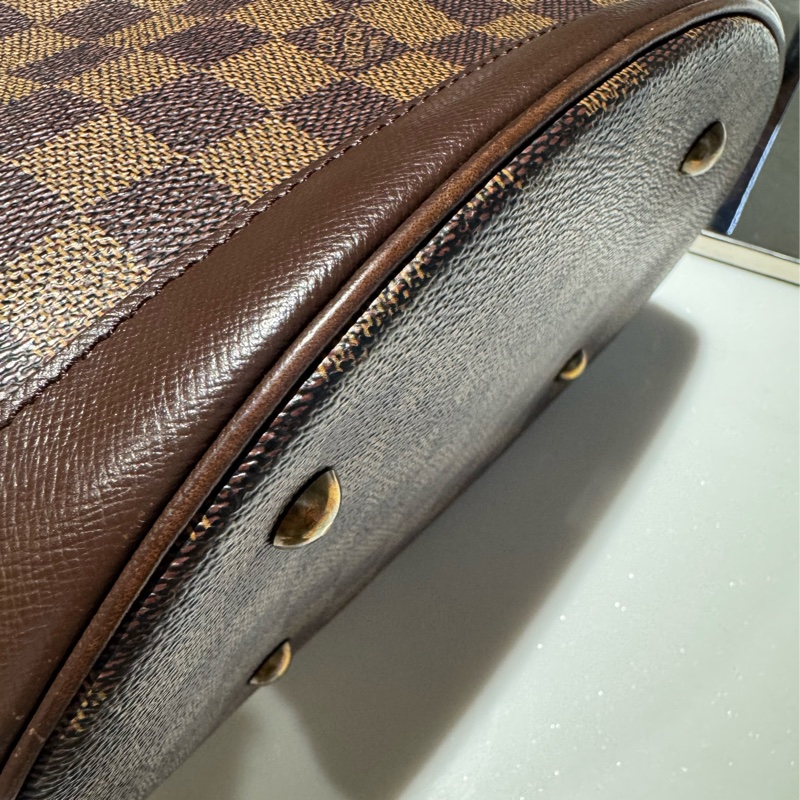 LV棋盤格子母包-10