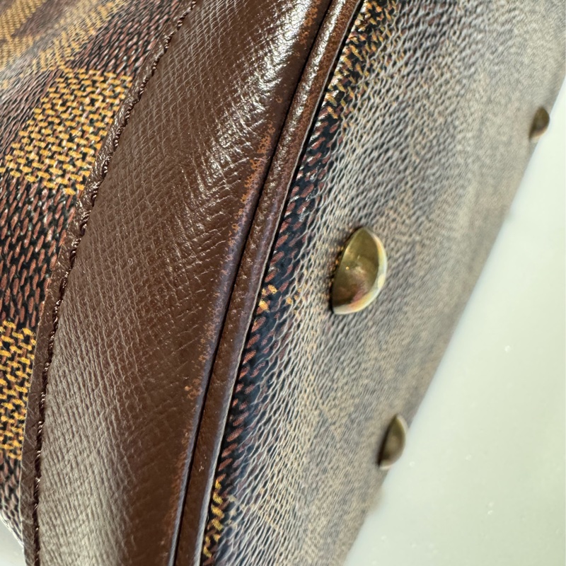 LV棋盤格子母包-12