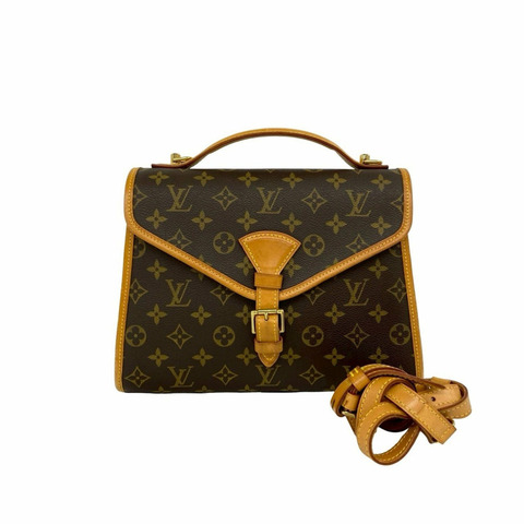 路易威登 Vintage Bel Air Monogram 皮革兩用手提包/單肩包，棕色，27132