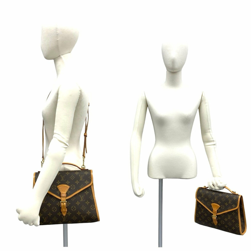 路易威登 Vintage Bel Air Monogram 皮革兩用手提包/單肩包,棕色,27132-1