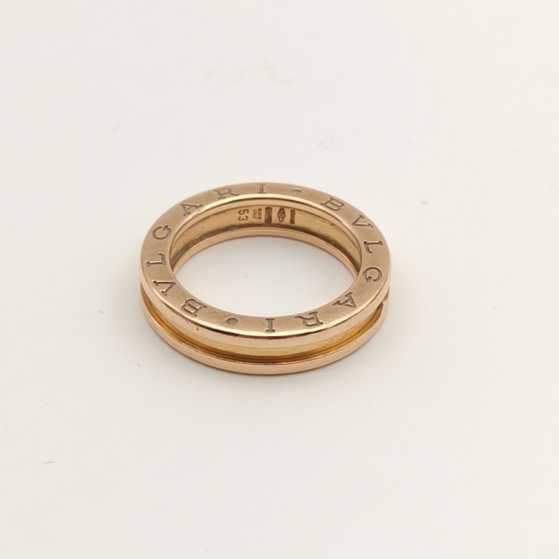 BVLGARI B.ZERO1彈簧戒指單圈18K玫瑰金53-1