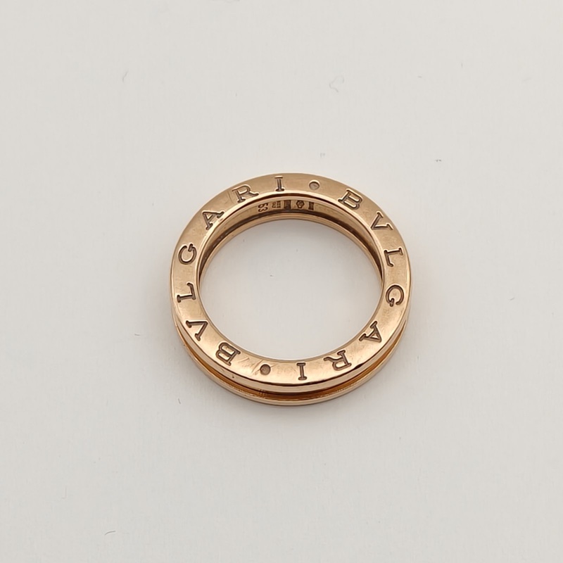 BVLGARI B.ZERO1彈簧戒指單圈18K玫瑰金53-2