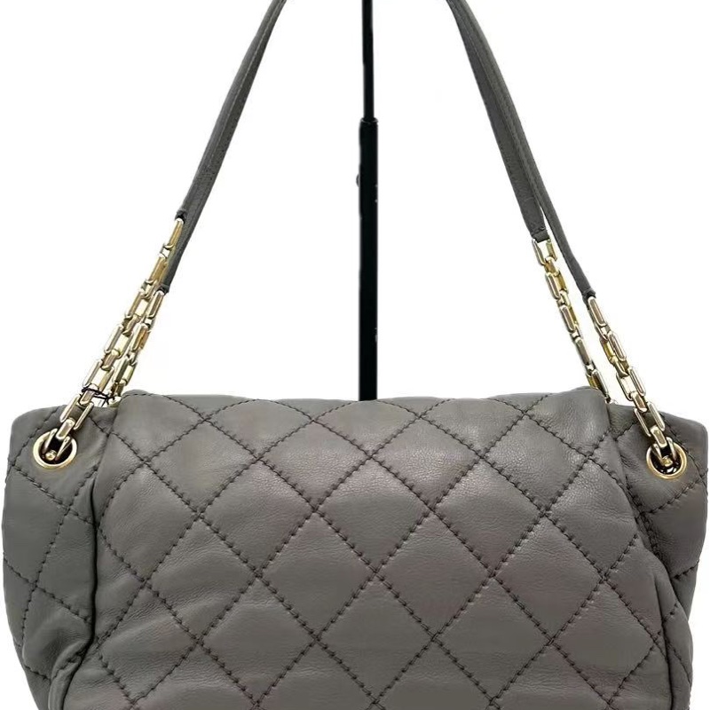 CHANEL/香奈兒CF 灰金牛皮外縫線 尺寸:29*17.5*13.5 14開-2