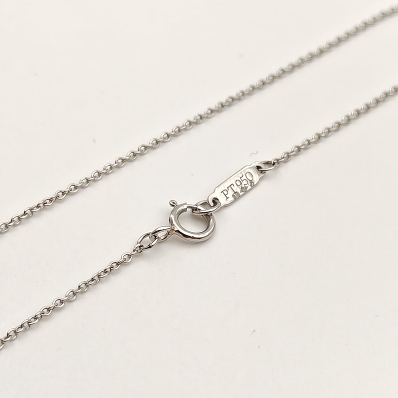 TIFFANY&CO 鑽石pt950Paperflowers花韻系列花朵項鏈-3