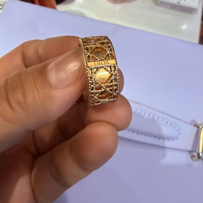DIOR 18K玫瑰金Mydior戒指53-4
