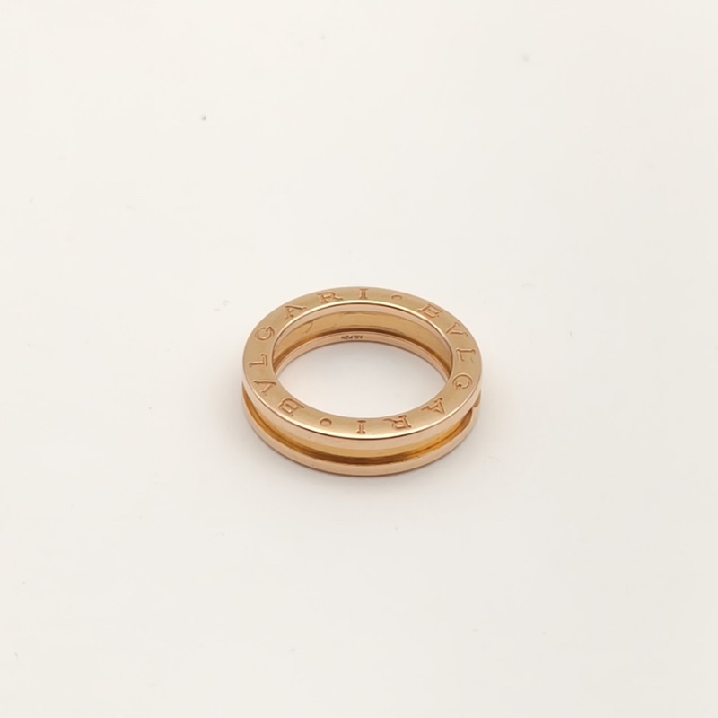 BVLGARI B.ZERO1彈簧戒指單圈18K玫瑰金51-2